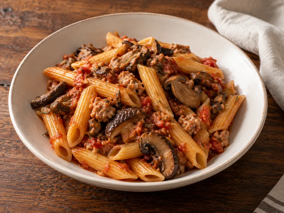 Penne Boscaiola — immagine illustrativa